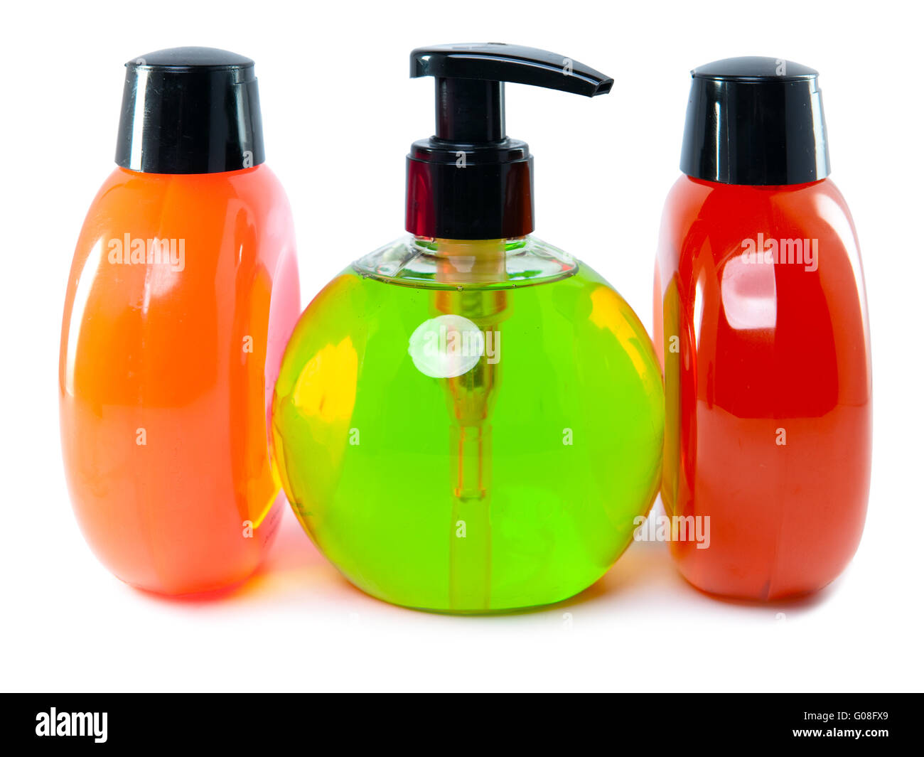 bright color cosmetic small bottles with the dispenser G08FX9