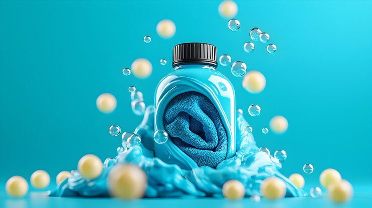 3d laundry detergent with soft floating bubbles representing cleanliness freshness 994764 193740 1