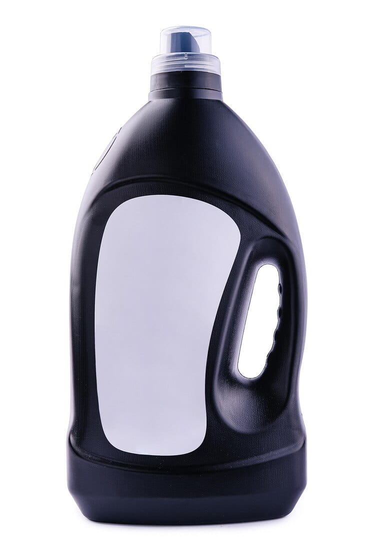 black bottle laundry gel isolated white 711700 11265 1