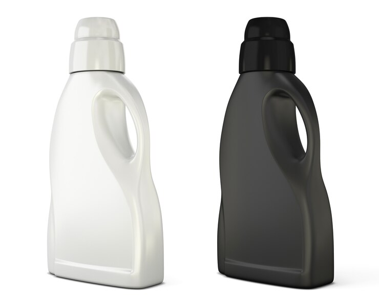 black white bottle template detergent isolated white bottle template detergent 3d illustration 346750 59