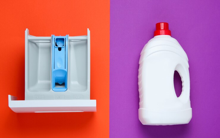 capacity washing machine powder bottle washing gel top view flat lay 175682 4620