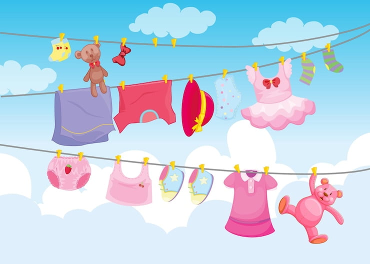 clothes hanging with sky background 1308 53933 1