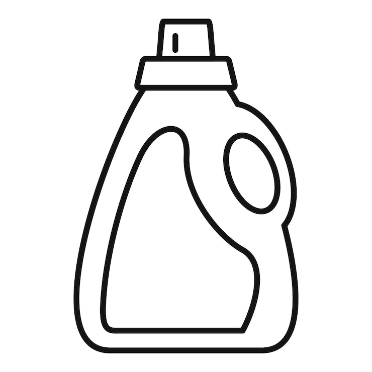 detergent bottle icon outline detergent bottle vector icon web design isolated white background 98396 23868