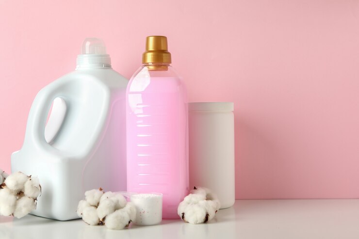 laundry accessories white table against pink background 185193 27670