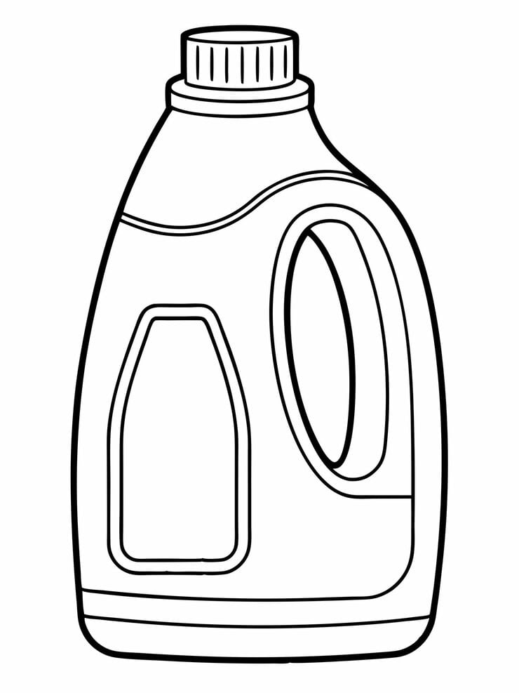 laundry detergent bottle colouring book pages children adults with vector design 579306 56166 1