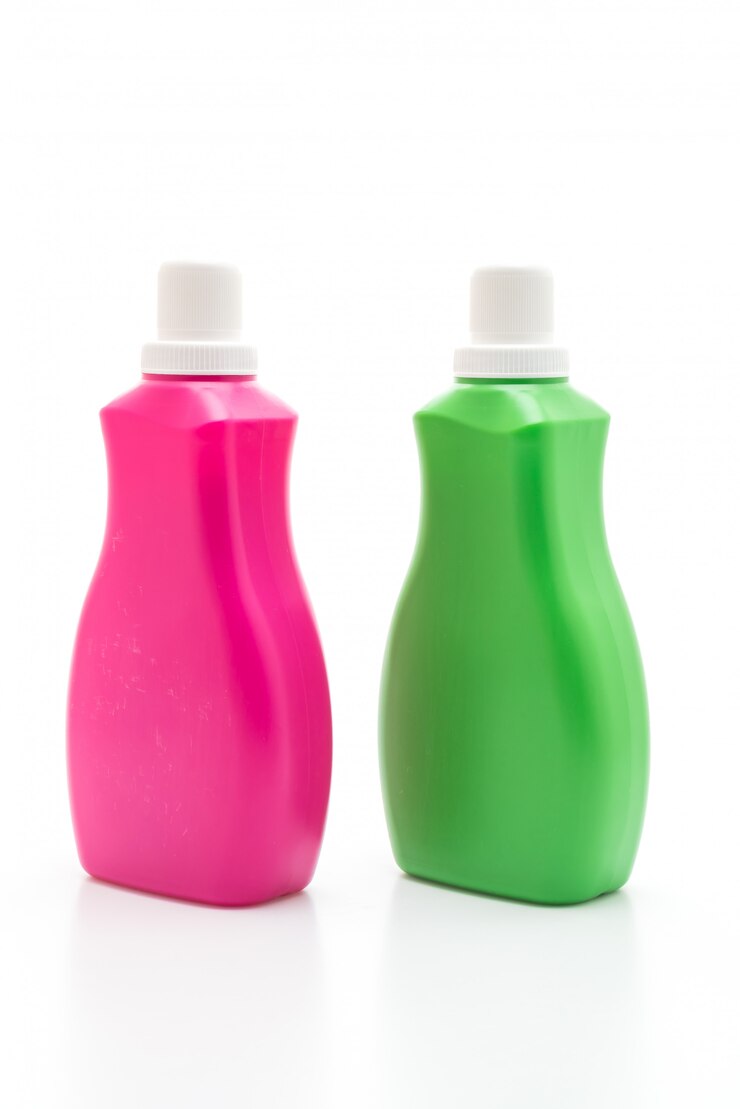 pink green plastic bottle detergent 1339 38341