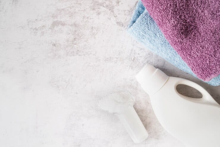 top view pile towels with laundry softener 23 2148251776 1