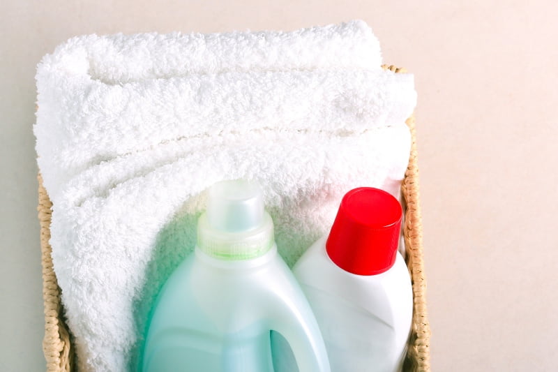 towels laundry detergent and fabric softener 1