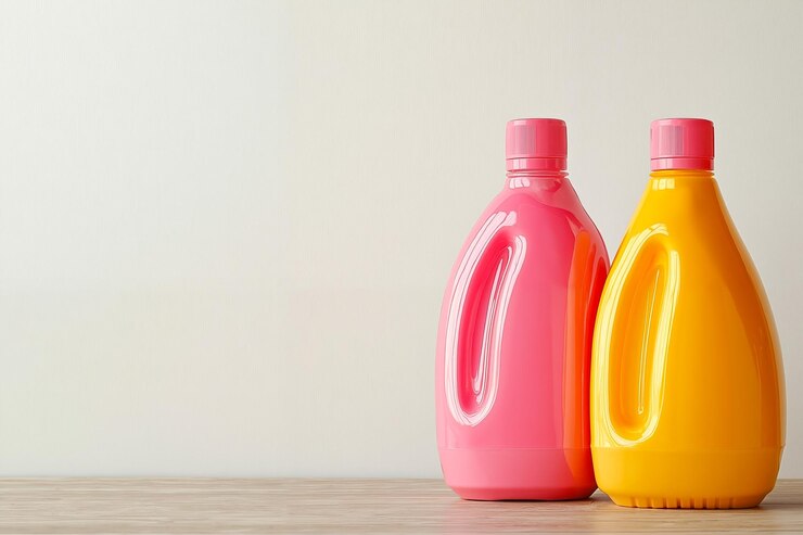 استعلام قیمت مایع لباسشویی مخصوص لباس سفید با تایید استاندارد 1 two bottles detergent sitting top wooden table 1368936 6700