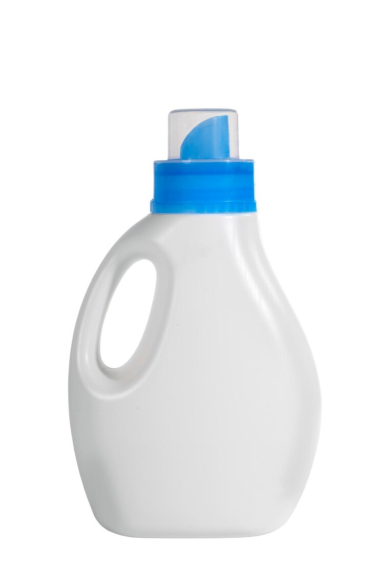 white plastic bottle blue cap isolated white bottle with detergent cleaning concept 752567 3466